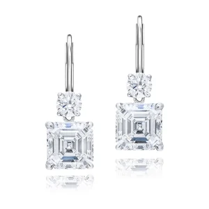 4.45 Ct Emerald Cut Diamond Ring in Platinum