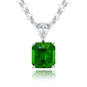 4.08 Ct Emerald Cut Diamond Ring in Platinum