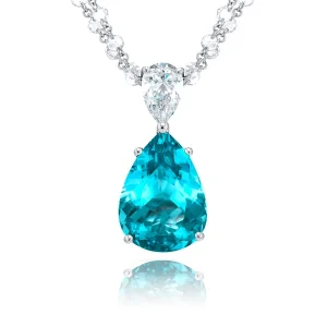 8.19 Ct Pear Cut Diamond Ring in Platinum