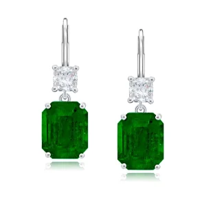 6.34 Ct Emerald Cut Diamond Ring in Platinum
