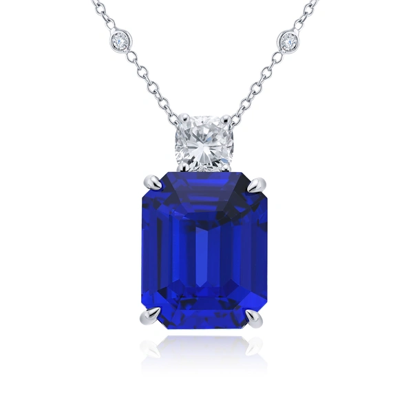 10.06 Ct Emerald Cut Diamond Ring in Platinum