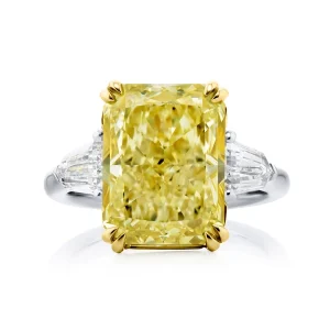 8.44 Ct Radiant Cut Diamond Ring in Platinum
