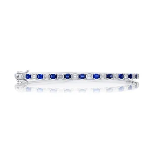 Emerald Cut Diamond Ring in 18K White Gold