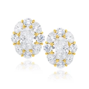 2.03 Ct Oval Cut Diamond Ring in 18K Yellow Gold