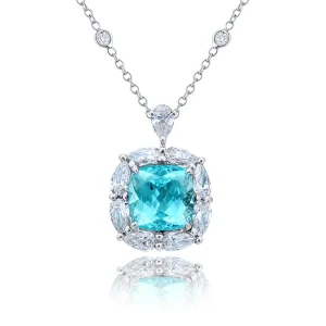 3.78 Ct Pear Cut Diamond Ring in Platinum