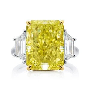 12.03 Ct Radiant Cut Diamond Ring in Platinum