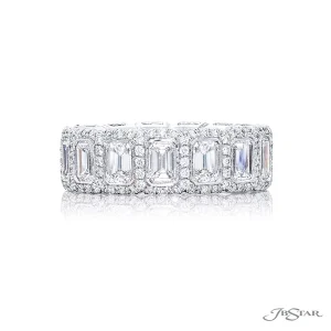Emerald Cut Diamond Ring in Platinum