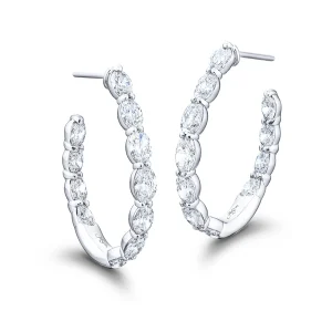 7.57 Ct Oval Cut Diamond Ring in Platinum