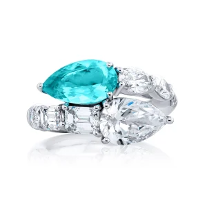 Oval Cut Diamond Ring in Platinum