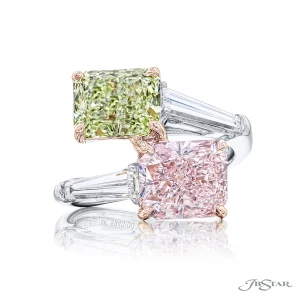 3.05 Ct Radiant Cut Diamond Ring in Platinum