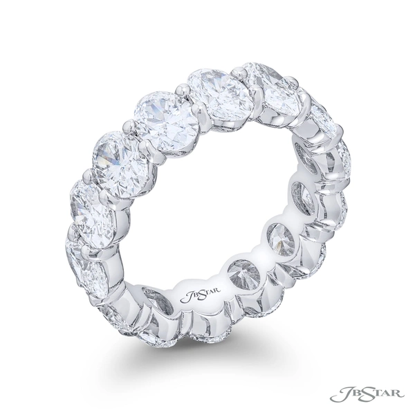 Oval Cut Diamond Ring in Platinum - Image 2