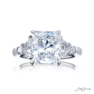 5.02 Ct Radiant Cut Diamond Ring in Platinum