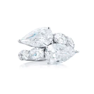 6.03 Ct Oval Cut Diamond Ring in Platinum