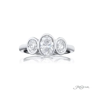 Oval Cut Diamond Ring in Platinum