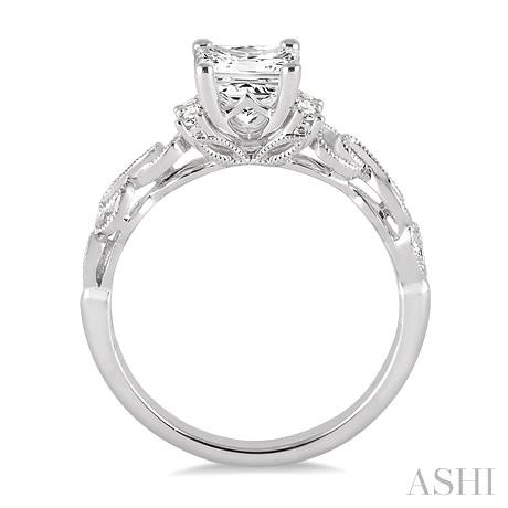 Princess Shape Diamond Engagement Ring - Image 4