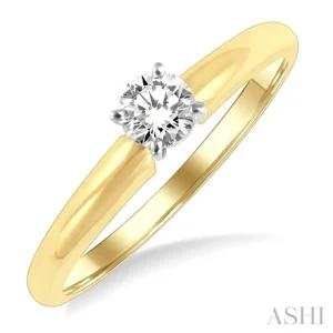 Round Shape Diamond Solitaire Ring