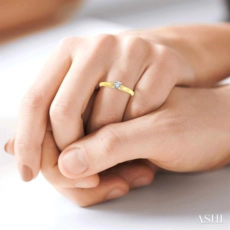 Round Shape Diamond Solitaire Ring - Image 3