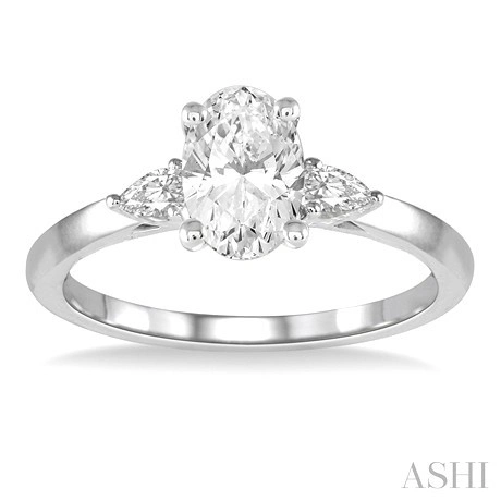 Oval Shape Diamond Engagement Ring - Image 2