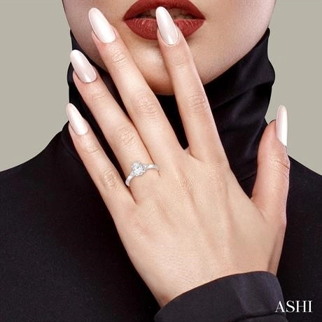 Oval Shape Diamond Engagement Ring - Image 3