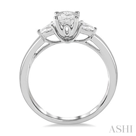 Oval Shape Diamond Engagement Ring - Image 4