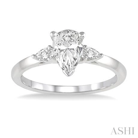 Pear Shape Diamond Engagement Ring - Image 2