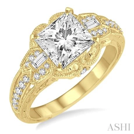 Princess Shape Diamond Engagement Ring