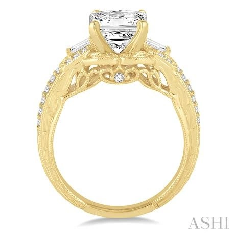 Princess Shape Diamond Engagement Ring - Image 3
