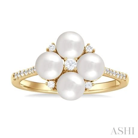 Pearl & Diamond Fashion Ring - Image 2