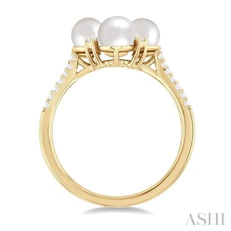 Pearl & Diamond Fashion Ring - Image 4