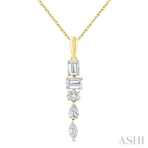 Mixed Shape Diamond Fashion Pendant