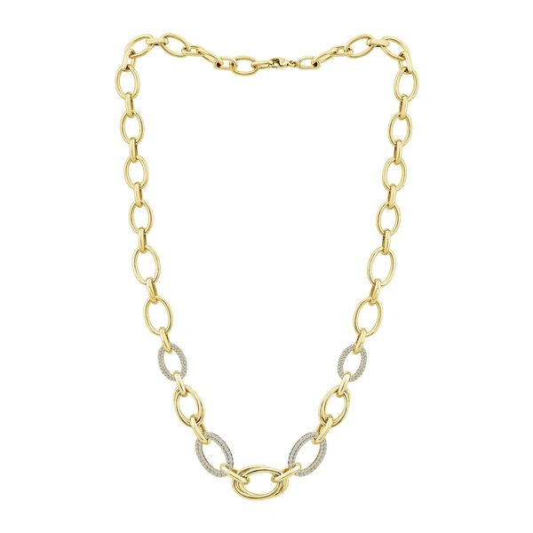 Diamond Fashion Necklace 2.20 ct tw 14k Yellow Gold