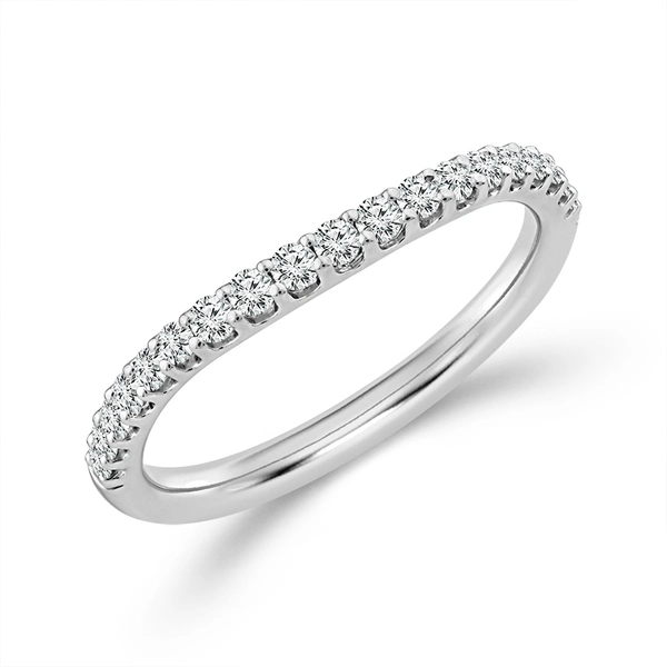 Diamond Bridal Set 0.75 ct tw Center Emerald 14k White Gold - Image 4