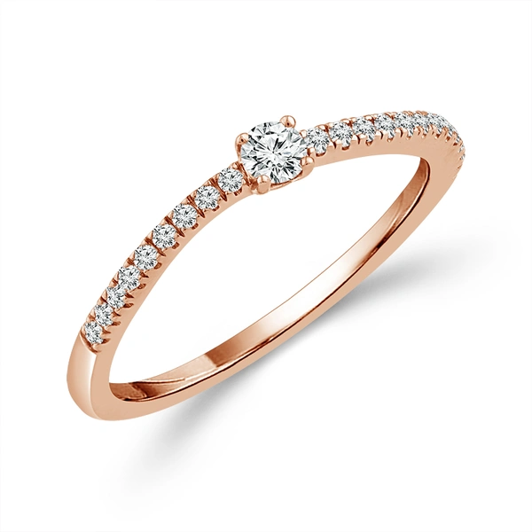Diamond Band 0.63 ct tw 14k White Gold+14k Yellow Gold+14k Rose Gold - Image 2