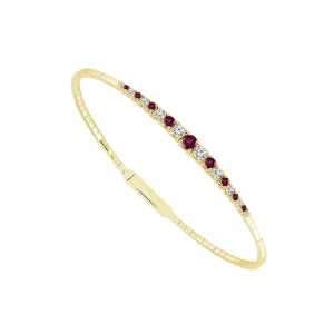 Diamond Bangle 0.40 ct tw 14k Yellow Gold
