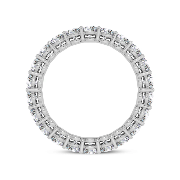 Eternity Oval Diamond Band 3 ct tw 14k White Gold - Image 3